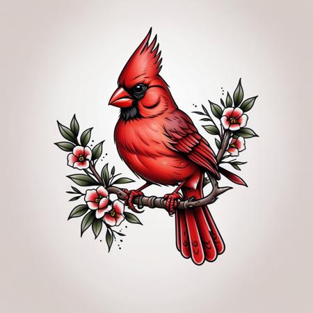 00097-3815677758-_lora_Traditional_Tattoos_0.65_ cardinal in style of tr4dt4t, traditional tattoo, white background,.png